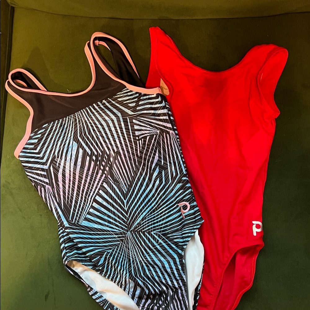 Two Plum Gymnastics Leotards